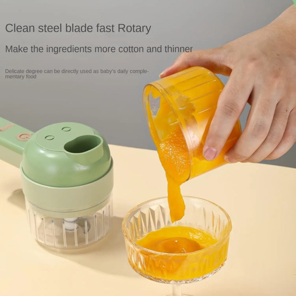 Mini Electric Food Chopper Portable USB Rechargeable 1 Cup Multifunctional Food Processor for Bath Time, Home Spa and Personal Care