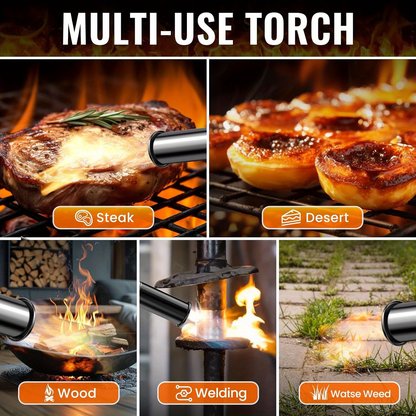 Blow Torch 700, 000 BTU Propane Kitchen Cooking Torch with Safety Lock, Culinary Food Torch for Steak
