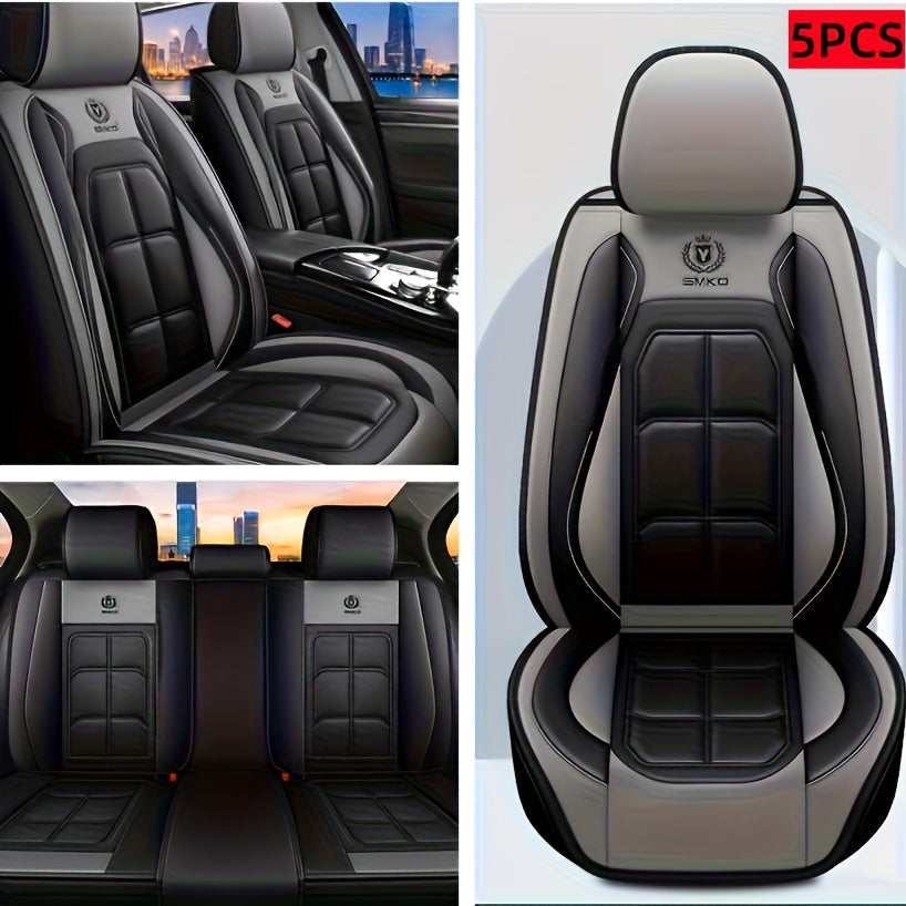 Padded Car Seat Covers in Five Colors with Single Front, Front Pair or Five-Seat Set Options