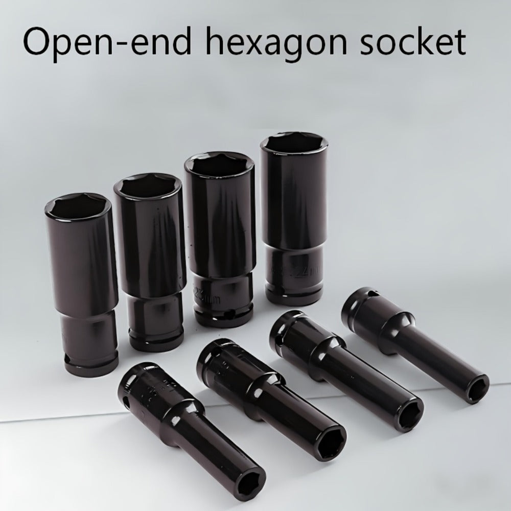 1/2 Inch Deep Impact Socket Set – Chrome Vanadium Steel for Tire Removal, Mechanical Repairs & Car Maintenance | Compatible with Electric