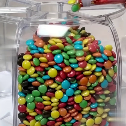 Candy Dispenser Storage Box Large, Sealed Smart Partition Container for Small Candies, Grain, Flour & Pet Food