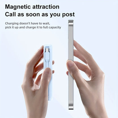 Magnetic Power Bank 10000mAh USB-C Fast Charging, Built-in Cable, Charges 5 Devices & Laptops Simultaneously