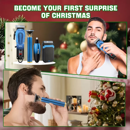 Multi-Piece Hair Clipper Kit for Men – USB Rechargeable Cordless Electric Trimmer Set, 2-Piece & 4-Piece Home Travel Barber Tool