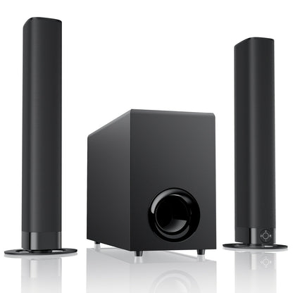 Detachable 31.5-Inch TV Soundbar with Remote, ARC, Optical and AUX Connections and Subwoofer Options