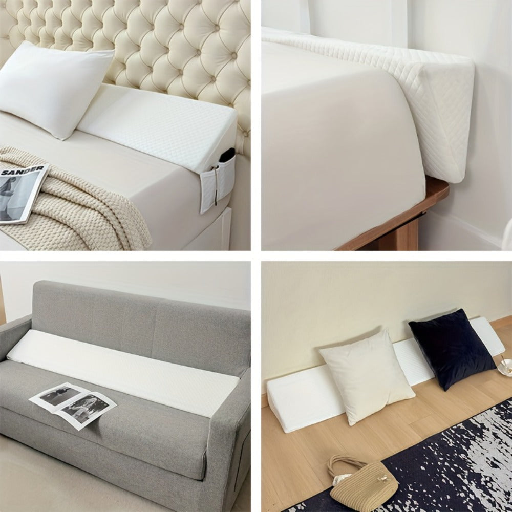Bed Wedge Pillow Headboard Gap Filler Mattress Wedge Fills 0-7 Inch Gap Between Headboard for Entryways, Bedrooms and Living Spaces