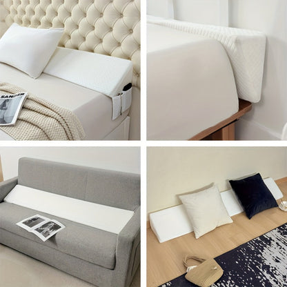 Bed Wedge Pillow Headboard Gap Filler Mattress Wedge Fills 0-7 Inch Gap Between Headboard for Entryways, Bedrooms and Living Spaces