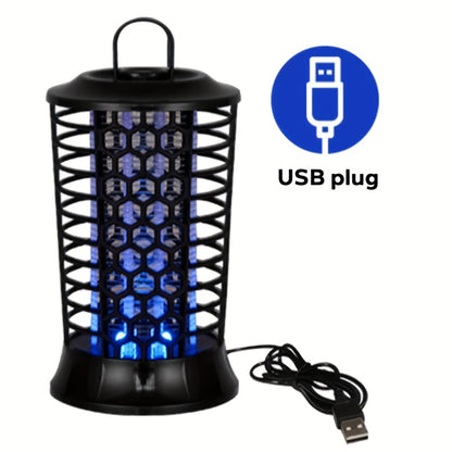 Indoor Bug Zapper Electric, Powerful Mosquito & Fly Zapper with Bug Collector Tray, Easy Clean, Silent Operation