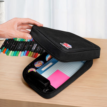 Acrylic Paint Markers with Canvas Bag Dual Tip 48 72 108 Colors, Double Zipper Premium Storage