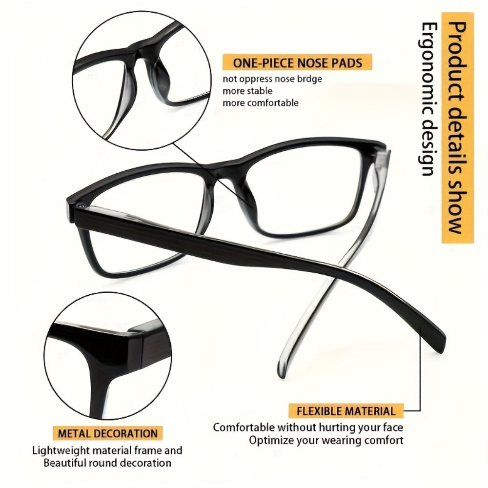 Reading Glasses – Twelve-Pair Reader Bulk Set with Lens Feature for Home and Office with Multiple Strength and Color Options