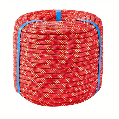 Double Braided Nylon Rope 1/2 Inch Polyester, 100ft 150ft 200ft Multi-Color for Anchoring Towing Cargo Sailing Dock Lines & Outdoor Use