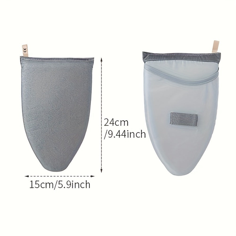Portable Foldable Ironing Board with Hanging Plate Ironing Gloves Cleaning Rod Sturdy Frame Non-Slip Surface Space-Saving for Travel