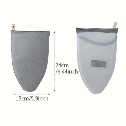 Portable Foldable Ironing Board with Hanging Plate Ironing Gloves Cleaning Rod Sturdy Frame Non-Slip Surface Space-Saving for Travel