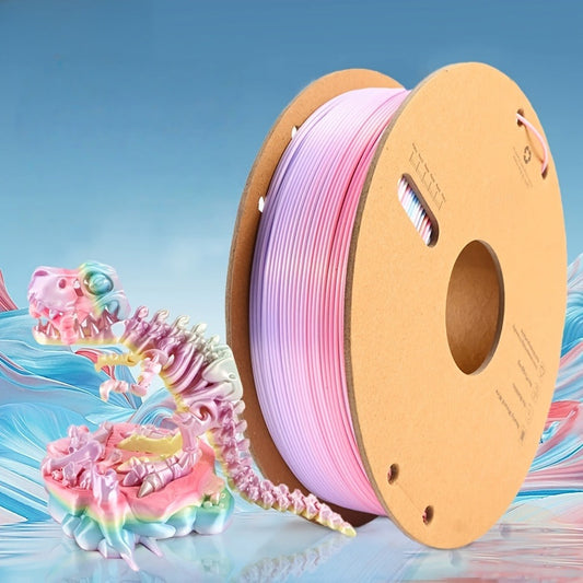 Ender 3 5 Neo PLA Filament 1.75mm 1kg 2.2LB High Gloss Low Warping – Black White Dual Tri Rainbow Multicolor Shiny Finish Smooth Extrusion