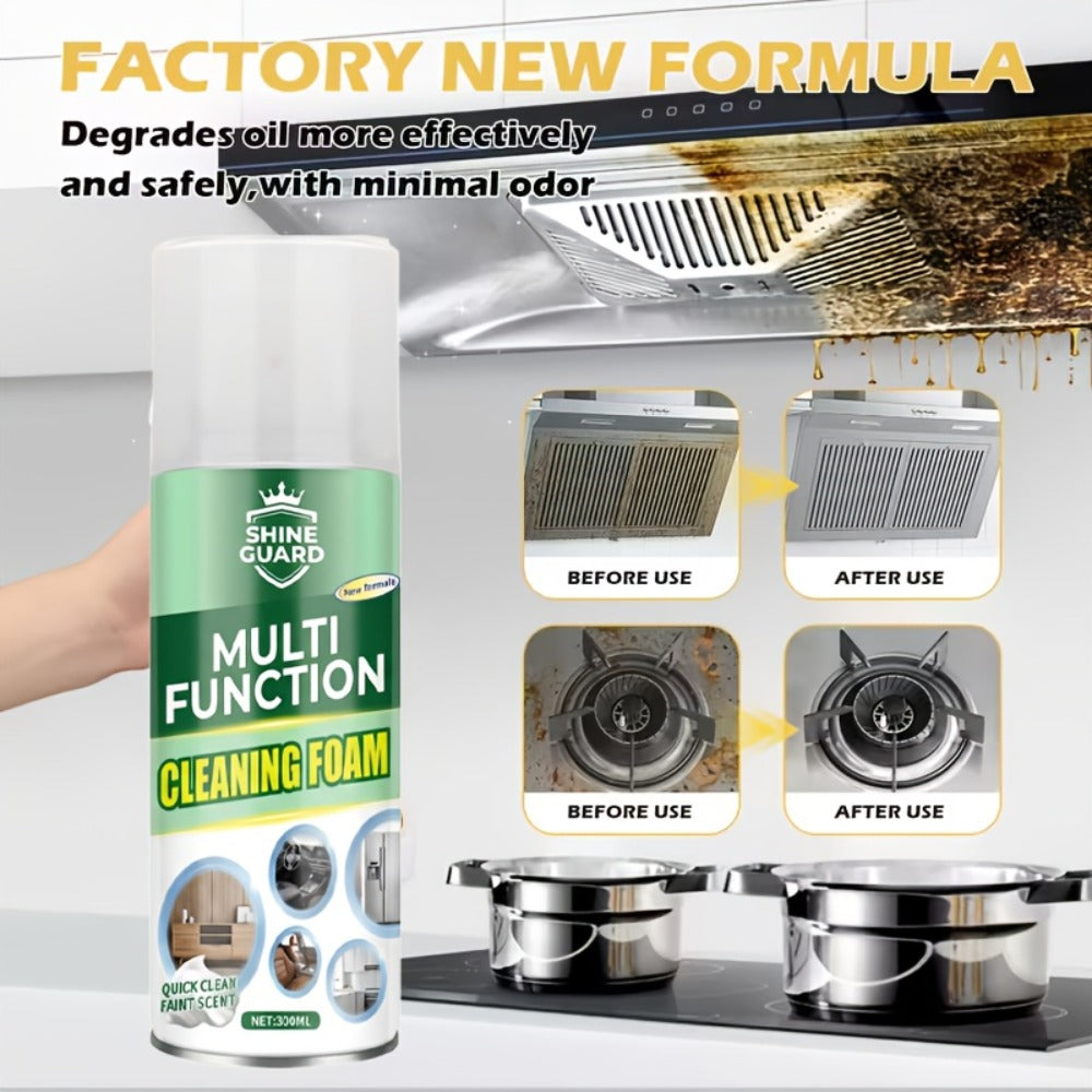 Multi-Purpose Foam Cleaner Spray, Cleaning Mousse for Kitchen Degreasing, Stove, Bathroom, Floor