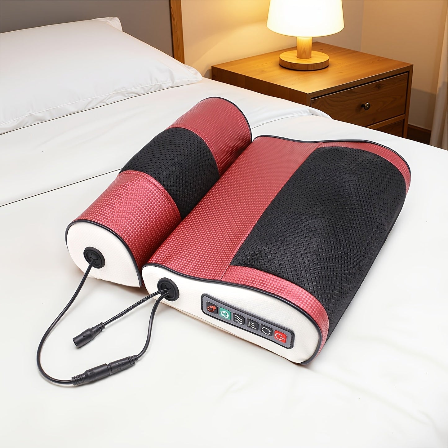 Electric Massager for Neck, Shoulder, Back & Foot – Deep Tissue Kneading Point Massage, Cordless Handheld Body Massager