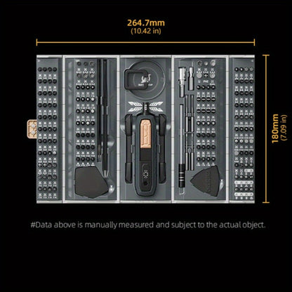 180-in-1 Precision Screwdriver Set, Magnetic Professional Kit for Laptop, Phone, Camera, Tablet, Game Console & Glasses