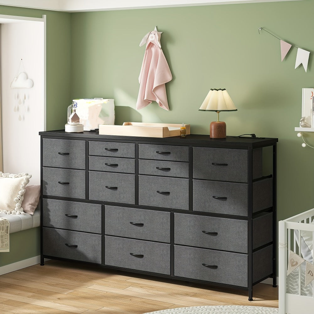 61-Inch Wide Dresser with Multiple Color Options for Organized Everyday Storage detail image - detail view 8