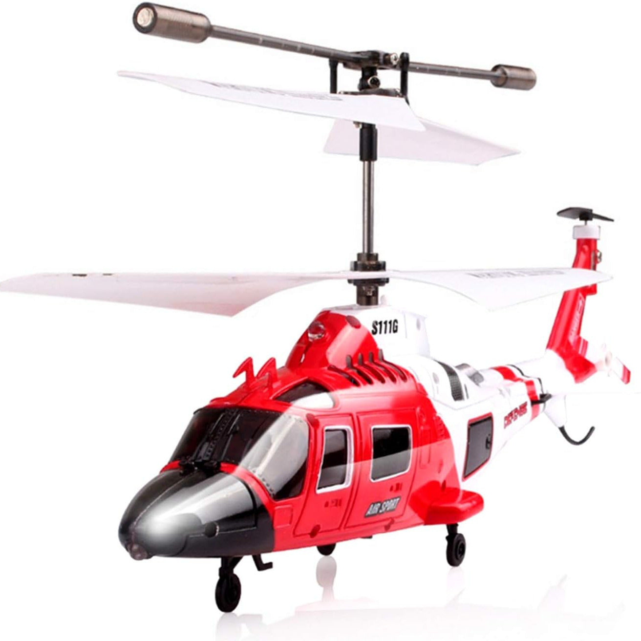 SYMA S111G Coast Guard RC Helicopter 3-Channel Gyro Stabilized Mini Indoor Helicopter LED Lights 5-6 Min Flight Time