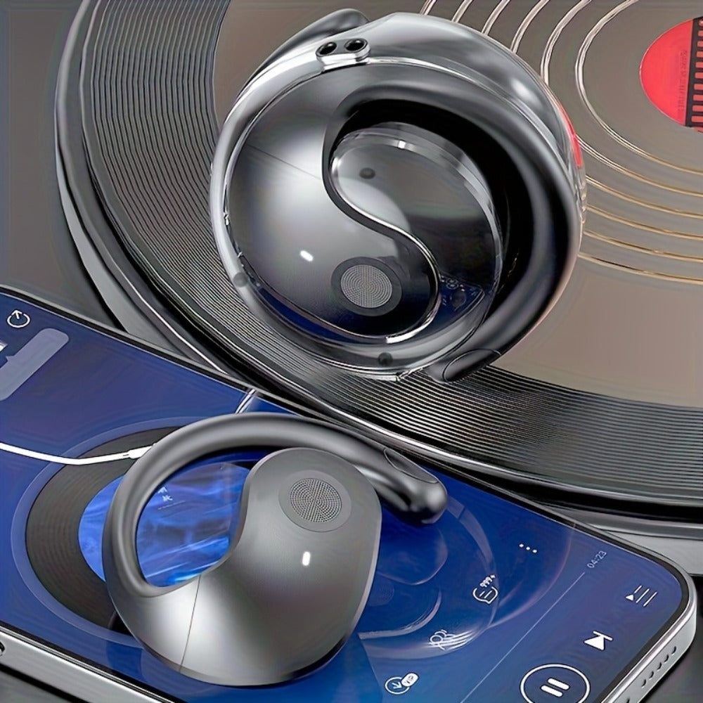 144-Language AI Real-Time Translation Earbuds, Two-Way Interpreter Earphones USB & Battery Rechargeable with Carrying Pouch