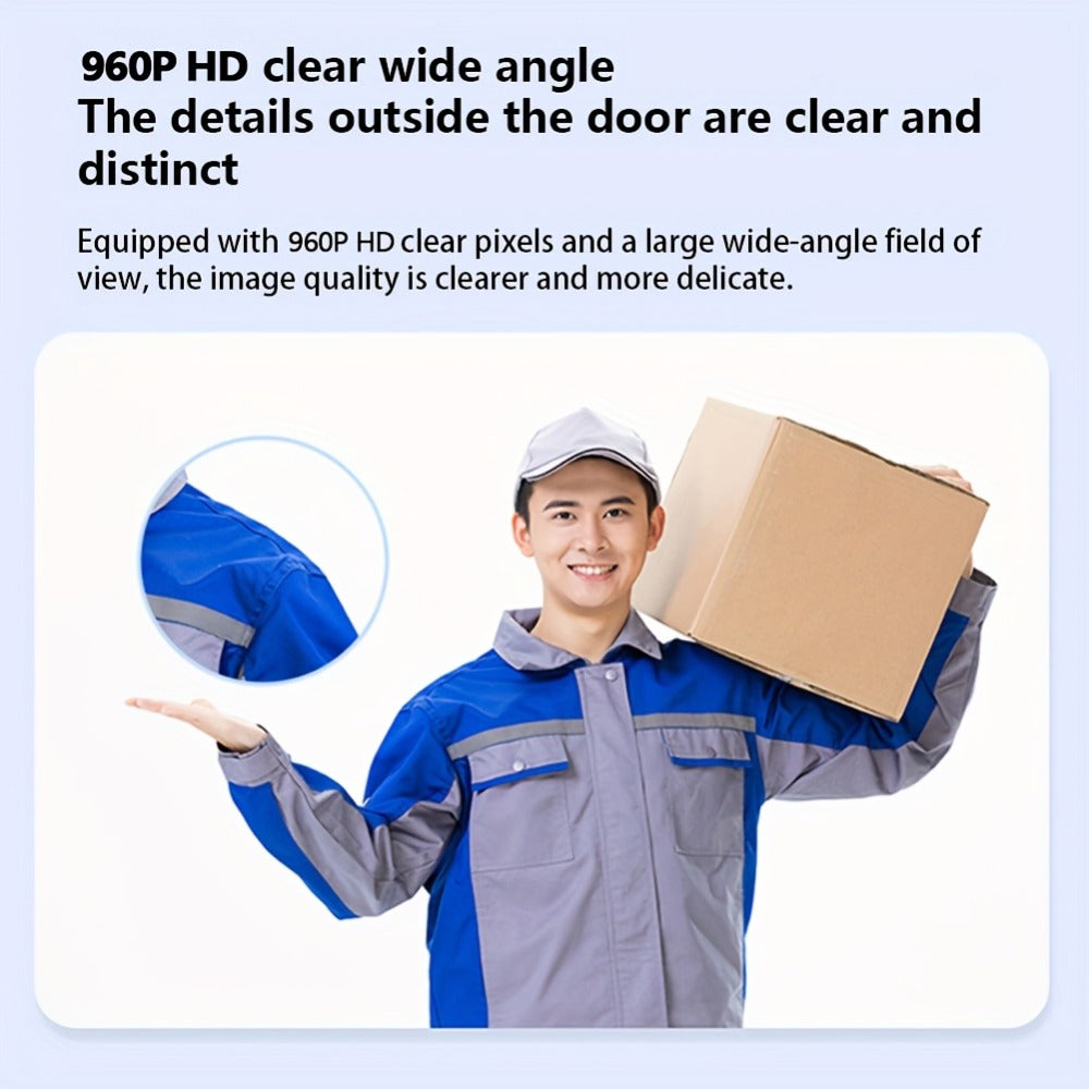 Video Doorbell 960p Wireless Camera with Voice Changer, Night Vision, Two-Way Audio and Single or Two-Pack Options