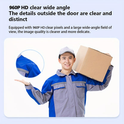Video Doorbell 960p Wireless Camera with Voice Changer, Night Vision, Two-Way Audio and Single or Two-Pack Options