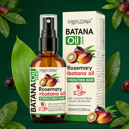 Batana & Rosemary Essential Oil Hair Spray 2.03oz, Deep Scalp & Damaged Hair Treatment, Nourishing Formula from Honduras