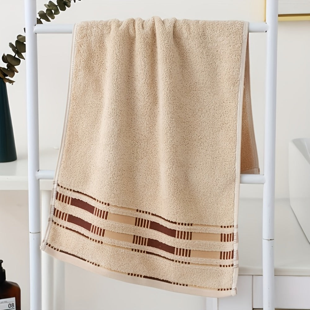 Towel Set 4-Pack Pure Cotton Face Towels in Camel, Beige Yellow or Mixed Colors for Home and Spa