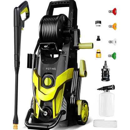Electric Pressure Washer High PSI for Garden, Patio and Yard Use, with the Listed Configuration