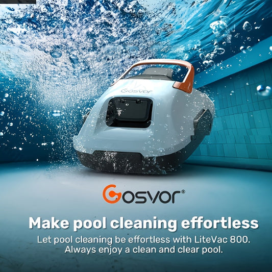Robotic Pool Cleaner, Cordless Above Ground Pool Vacuum for Garden, Patio and Yard Use, with the Listed Configuration