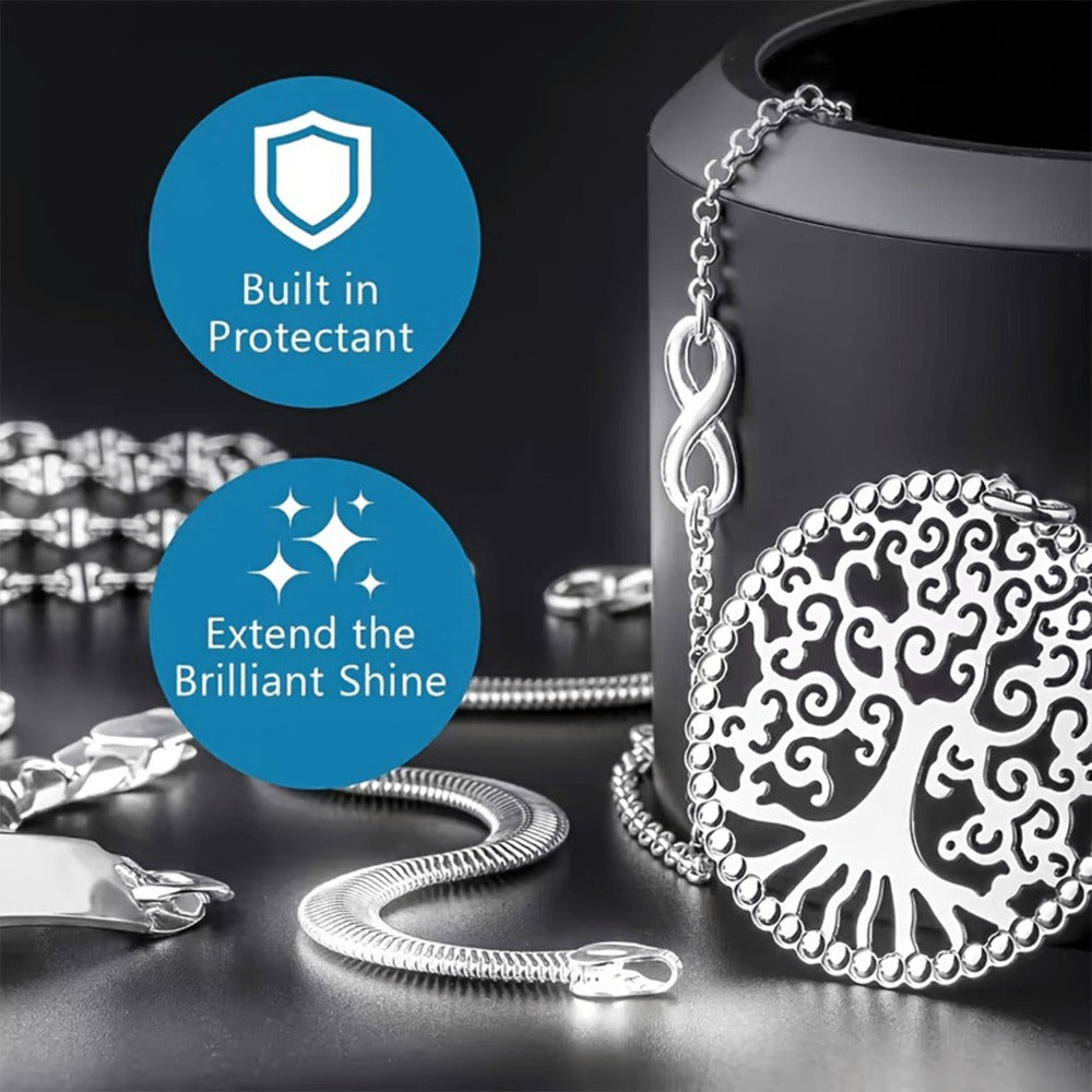 Jewelry Polish Cleaner Cream Oxidizing Formula Restores Shine on Gold Silver Bracelets for Entryways, Bedrooms and Living Spaces