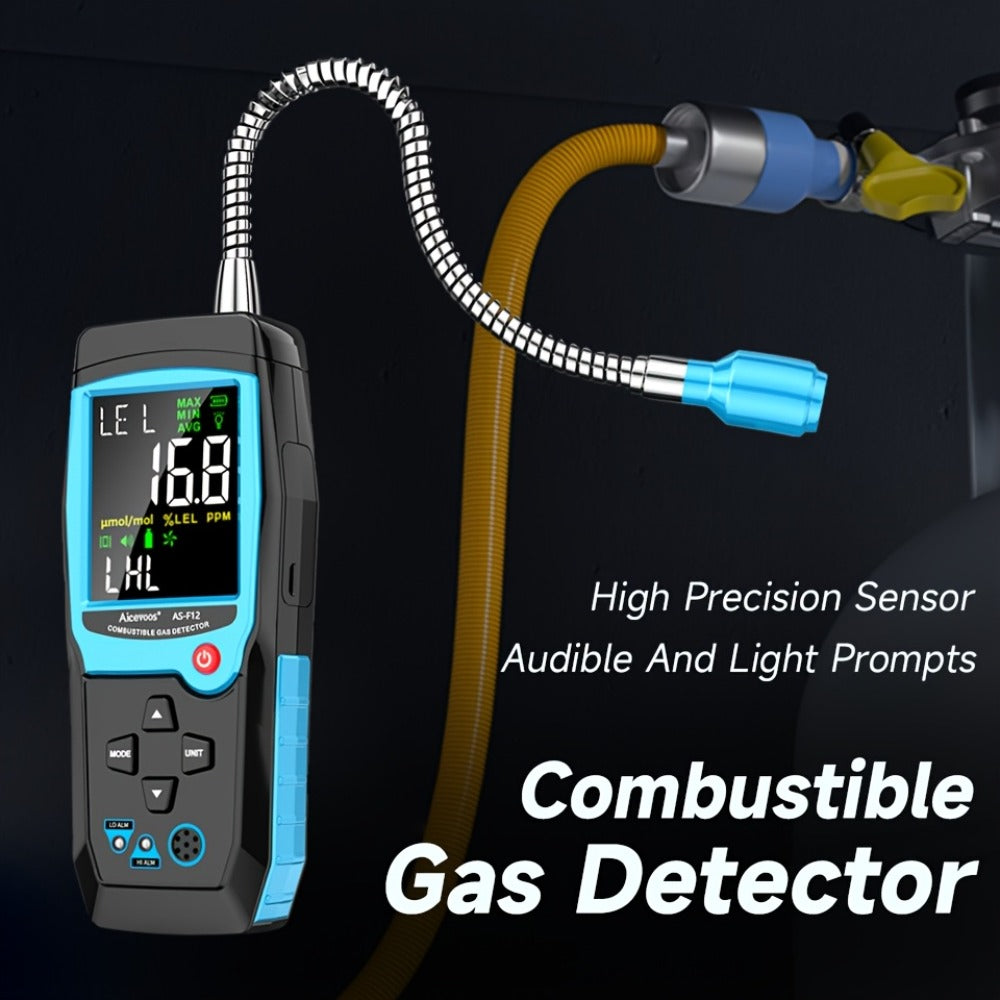 Gas Leak Detector Combustible Gas Detector Aicevoos AS-F12 Natural Gas Methane Tester Sound for Entryways, Bedrooms and Living Spaces