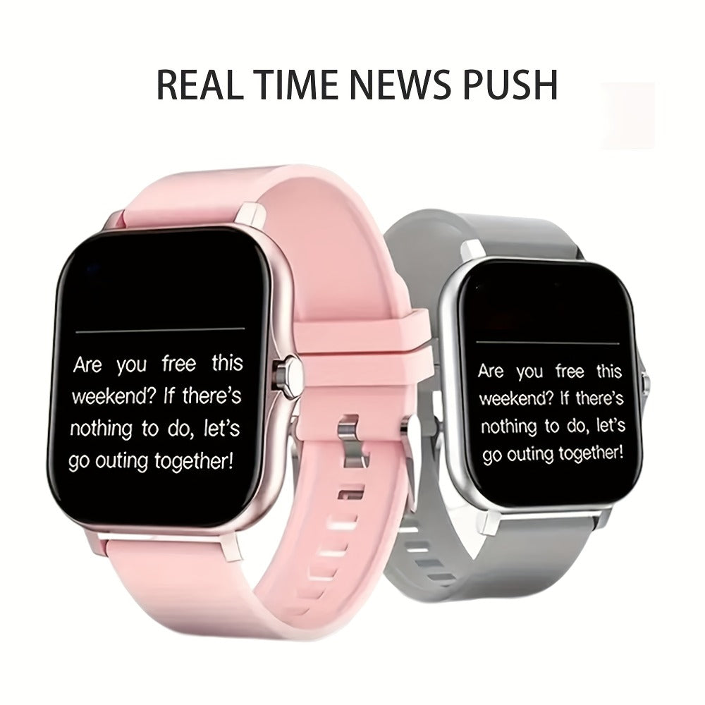 Smartwatch Large Screen with Bluetooth Calling, Unisex Bluetooth, Message Reminder, Multiple Sport Modes, Heart Rate and Sleep Readouts