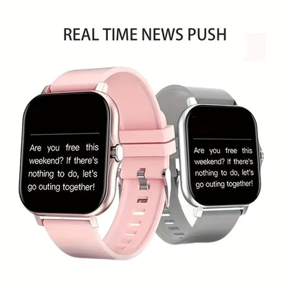 Smartwatch Large Screen with Bluetooth Calling, Unisex Bluetooth, Message Reminder, Multiple Sport Modes, Heart Rate and Sleep Readouts