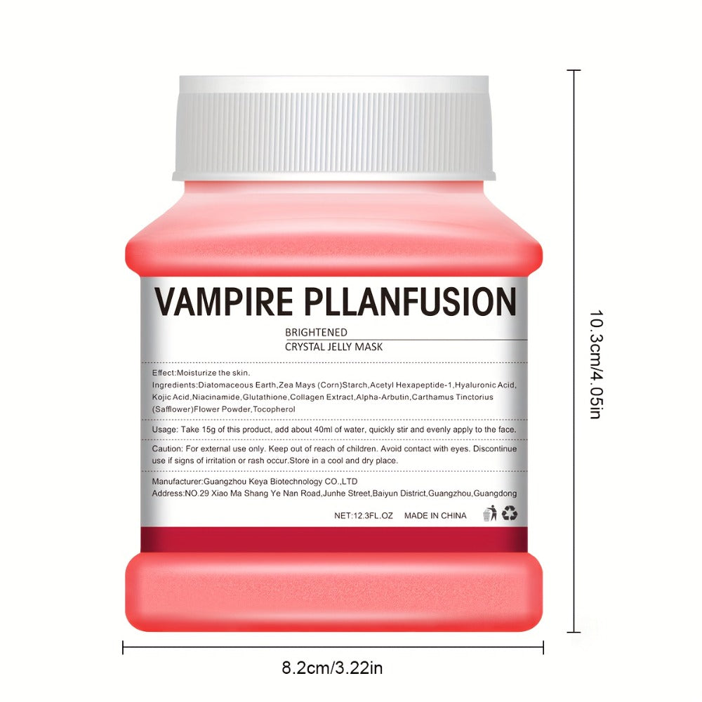 Lactic Acid Jelly Peel-Off Face Mask 12.3 fl oz - Vampire Plasma Exfoliating Mask for Bath Time, Home Spa and Personal Care