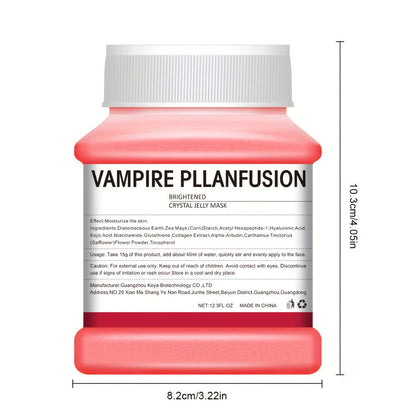 Lactic Acid Jelly Peel-Off Face Mask 12.3 fl oz - Vampire Plasma Exfoliating Mask for Bath Time, Home Spa and Personal Care