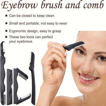 68PCS Makeup Tool Set 30 Black Brushes 17 Eyelash Tools with Wash Bowl & Bag – Complete Face Eye Lash Kit Foundation Contour Blush Eyeshadow