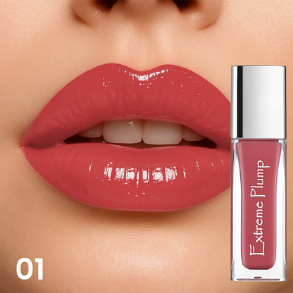 Lip Gloss for Women, Water Gloss Non-Sticky Formula, Sheer Nude Pink Shimmer Tint, Sweatproof Smooth Comfortable Wear
