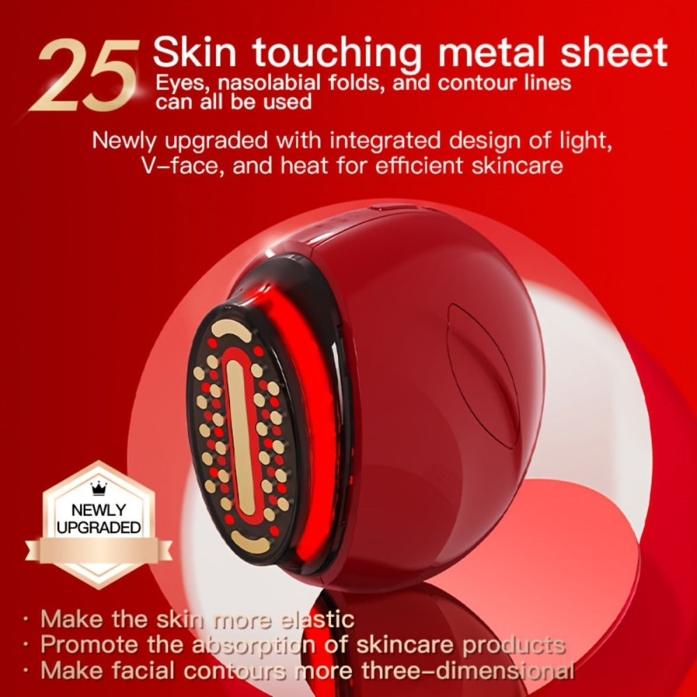 Handheld Beauty Device 3-in-1 Skincare Modes - USB Rechargeable Facial Care Tool with Color Light Therapy