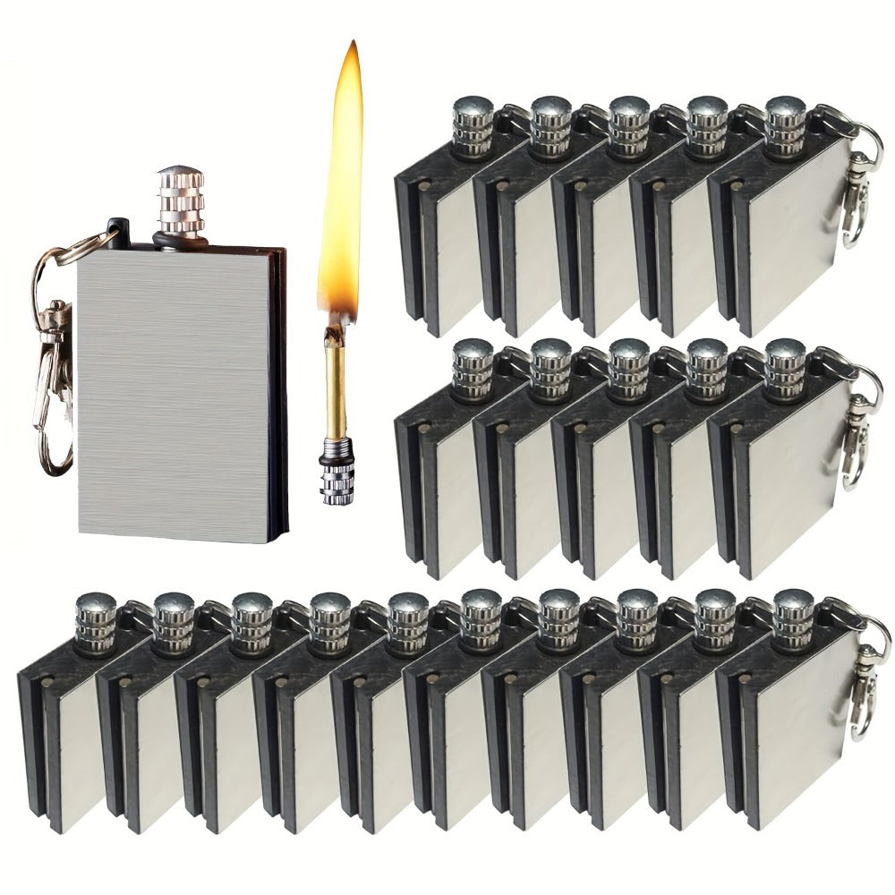 Permanent Match Lighter 20 Pack Flint Metal Reusable Fire Starter EDC Camping Survival Gear for Entryways, Bedrooms and Living Spaces