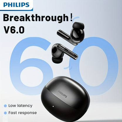 True Wireless Earbuds Philips In-Ear Stem Set with 18-Hour Listed Battery Life, Smart Tap Controls and Two Colors