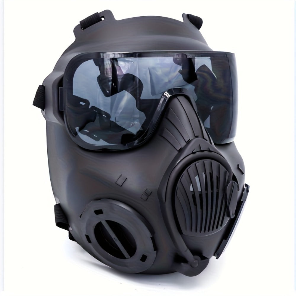 Tactical CS Costume Prop Mask Plastic Airsoft Style – Military Face Mask for Men Halloween Cosplay Role Play CS Simulation Outdoor Camping