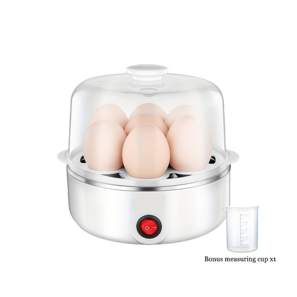 Egg Steamer Stainless Steel Mini Breakfast Machine Single Double Layer Multi-Functional Egg for Entryways, Bedrooms and Living Spaces