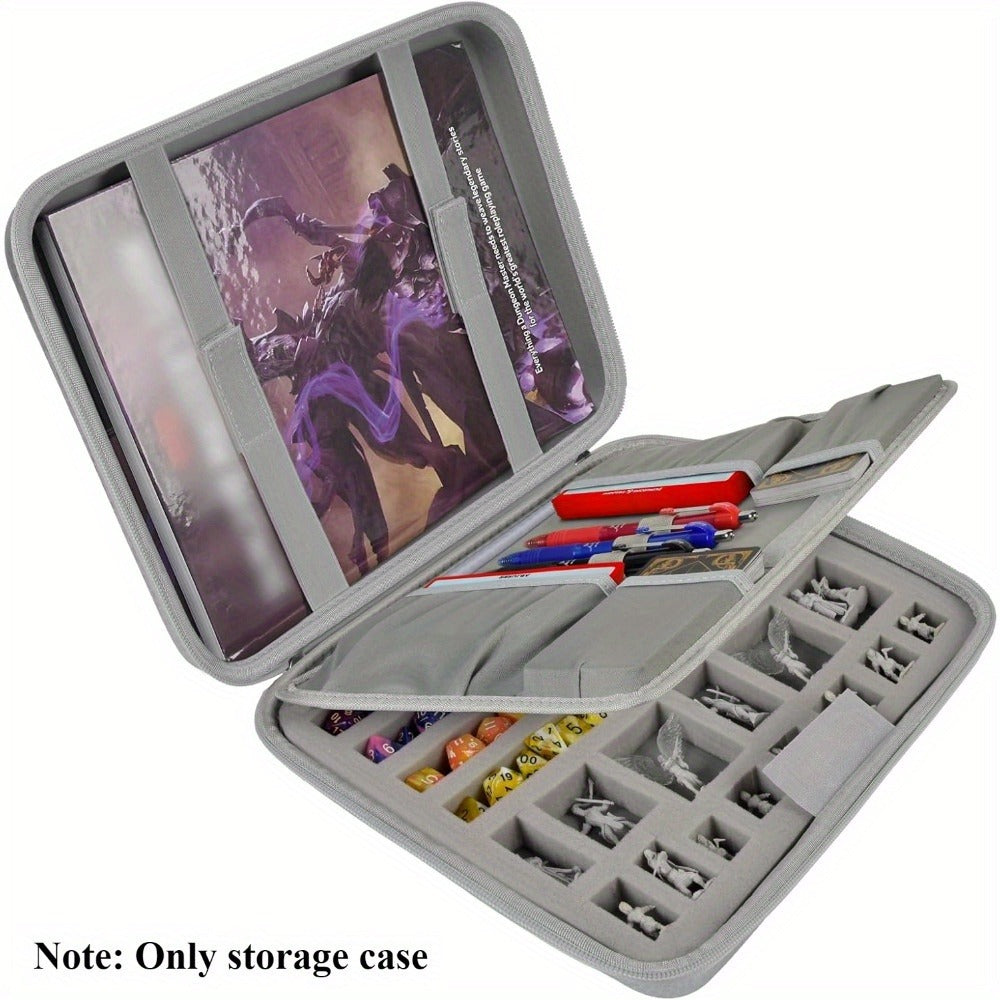 DND Dice Tray & Storage Box for D&D MTG RPG Tabletop Games – Polyhedral Dice Holder Organizer Case for D20 D12 D10 D8 D6 D4, Gamer Gift