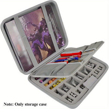 DND Dice Tray & Storage Box for D&D MTG RPG Tabletop Games – Polyhedral Dice Holder Organizer Case for D20 D12 D10 D8 D6 D4, Gamer Gift