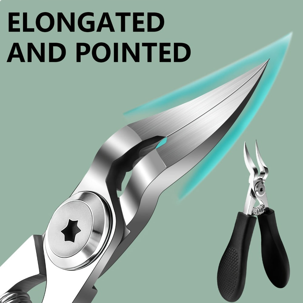 Toenail Clippers Set 7pcs Heavy Duty Wide Jaw – Professional Stainless Steel Pedicure Kit for Thick & Ingrown Toenails