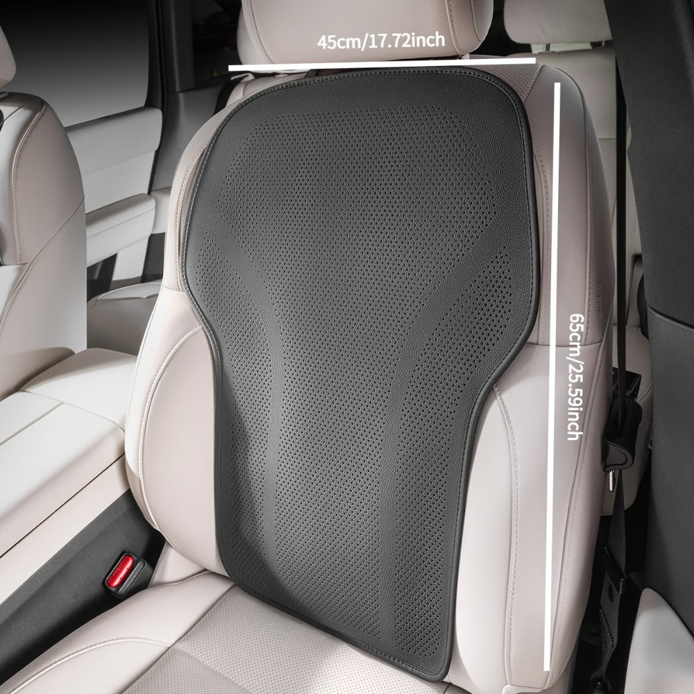 Perforated Car Seat Cushion Single Pad with 45 x 55cm Size and Black, White, Orange or Brown Color Options