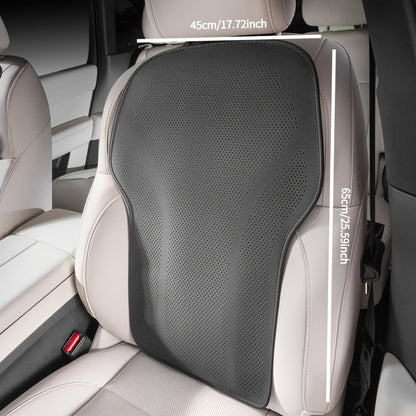 Perforated Car Seat Cushion Single Pad with 45 x 55cm Size and Black, White, Orange or Brown Color Options
