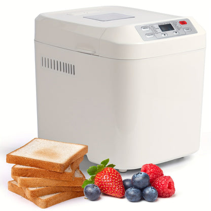 Bread Machine 12-in-1 Bread Maker with Gluten-Free Setting, Nonstick Pan, 2 Loaf Sizes, 13H Delay Timer & 1H Keep