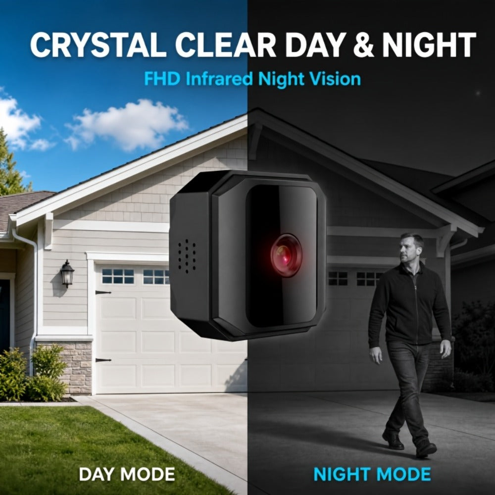 Wireless Security Camera Rechargeable Battery, No WiFi No Internet AP Hotspot, IR Night Vision, Two-Way Audio