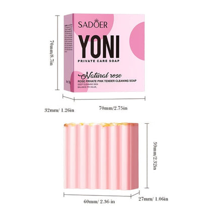 Intimate Cleansing Soap Rose Essence Built-in Bubble Net Rich Foam pH Balance Private Parts Soap for Women Peach Strawberry 2pcs 4pcs
